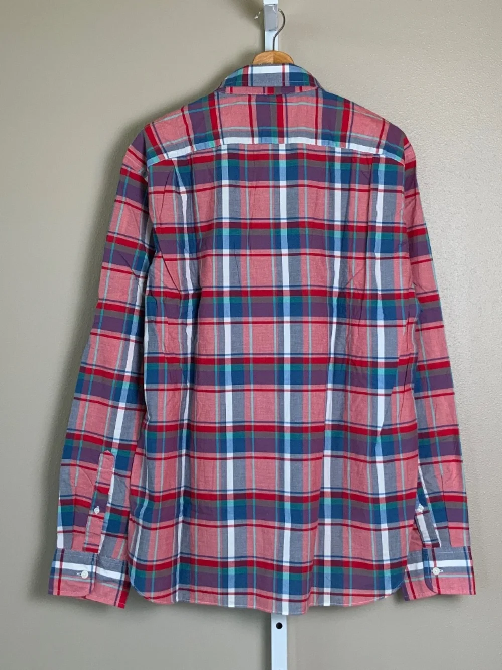 J. Crew Slim Summer Plaid Button Down Oxford Shirt